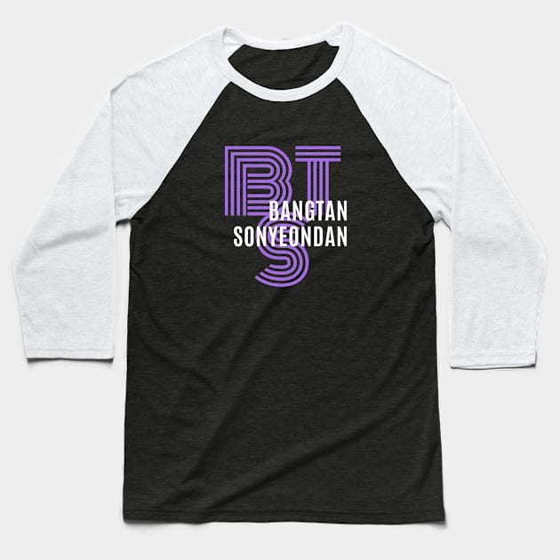 BTS Bangtan Sonyeondan Baseball T-Shirt by e s p y